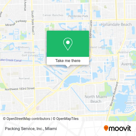 Packing Service, Inc. map