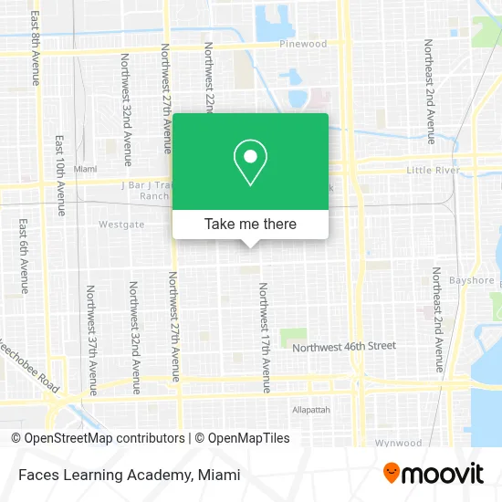 Faces Learning Academy map