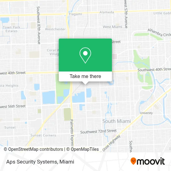 Aps Security Systems map