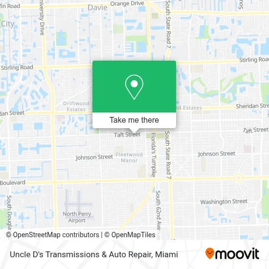 Uncle D's Transmissions & Auto Repair map
