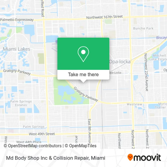 Md Body Shop Inc & Collision Repair map