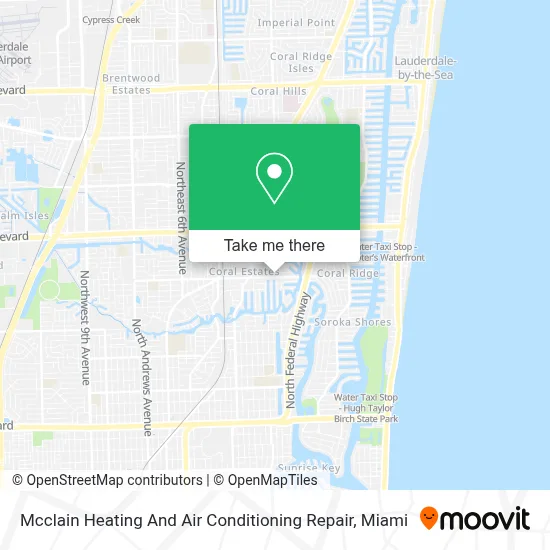 Mcclain Heating And Air Conditioning Repair map