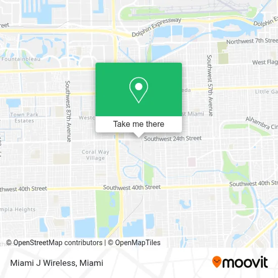 Miami J Wireless map