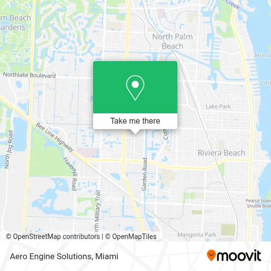 Aero Engine Solutions map