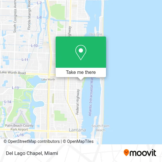 Del Lago Chapel map