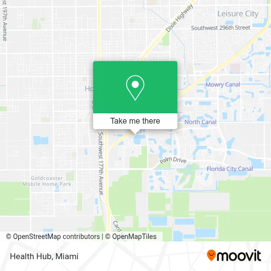 Health Hub map
