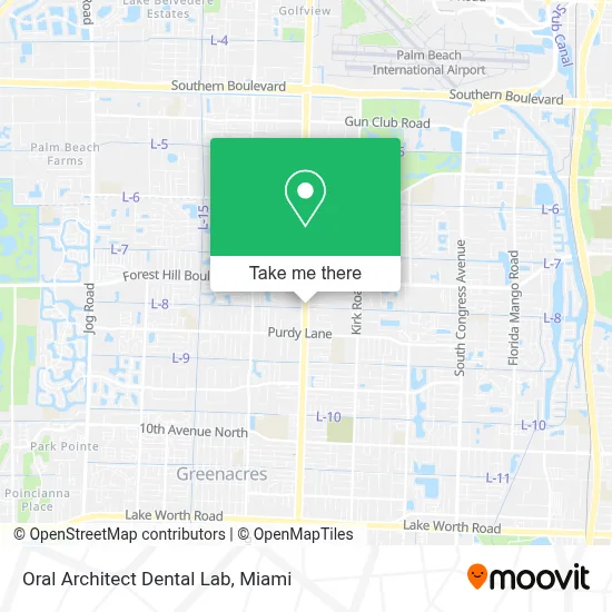 Oral Architect Dental Lab map
