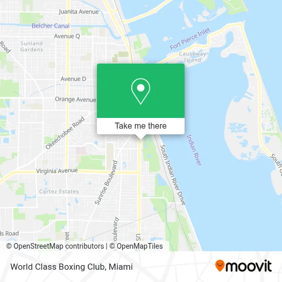 World Class Boxing Club map