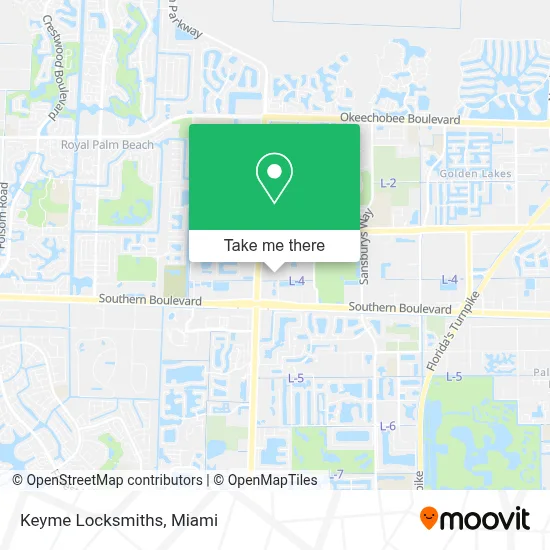 Keyme Locksmiths map