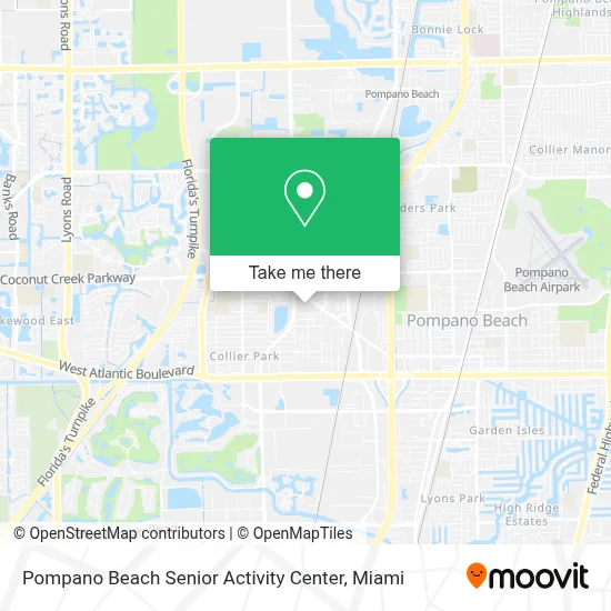 Pompano Beach Senior Activity Center map