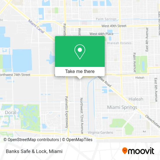 Banks Safe & Lock map