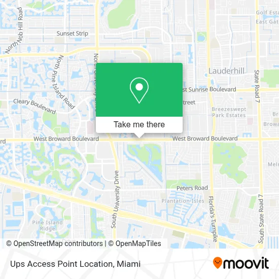 Ups Access Point Location map