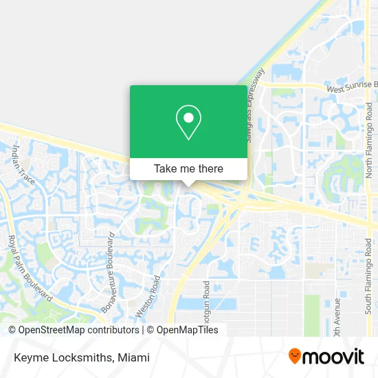 Keyme Locksmiths map