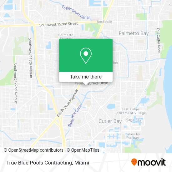 True Blue Pools Contracting map