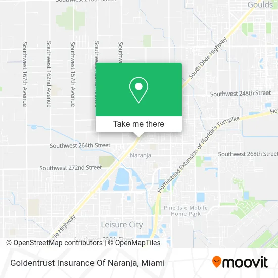 Goldentrust Insurance Of Naranja map