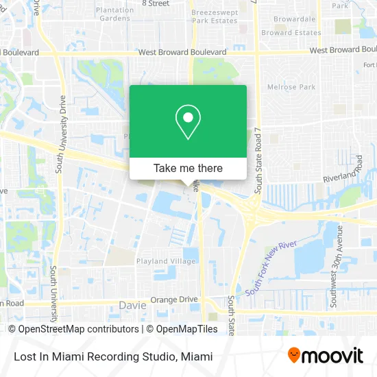 Lost In Miami Recording Studio map