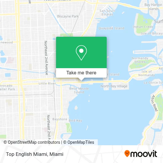Top English Miami map
