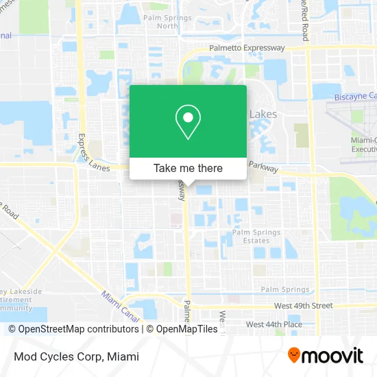 Mod Cycles Corp map