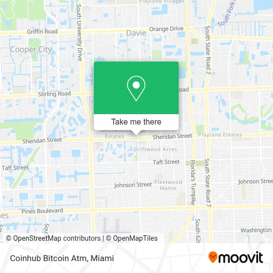 Coinhub Bitcoin Atm map