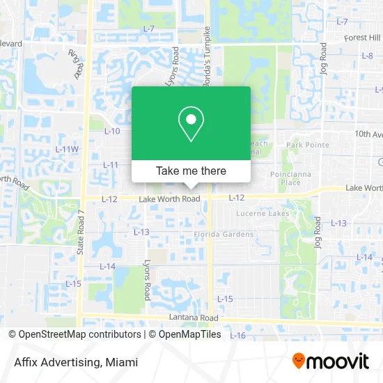 Affix Advertising map