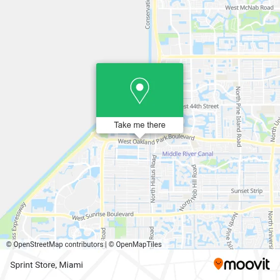 Sprint Store map