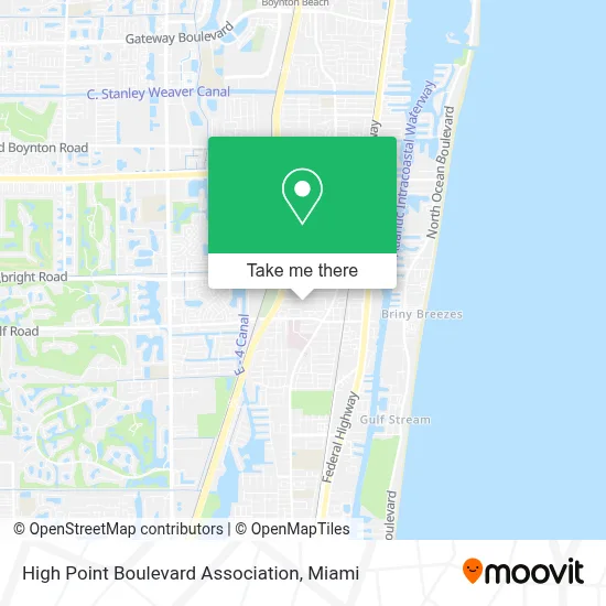 High Point Boulevard Association map