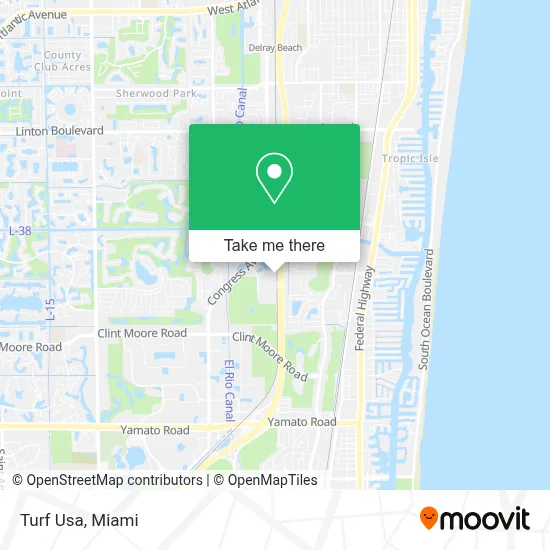Turf Usa map