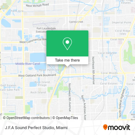 J.F.A Sound Perfect Studio map
