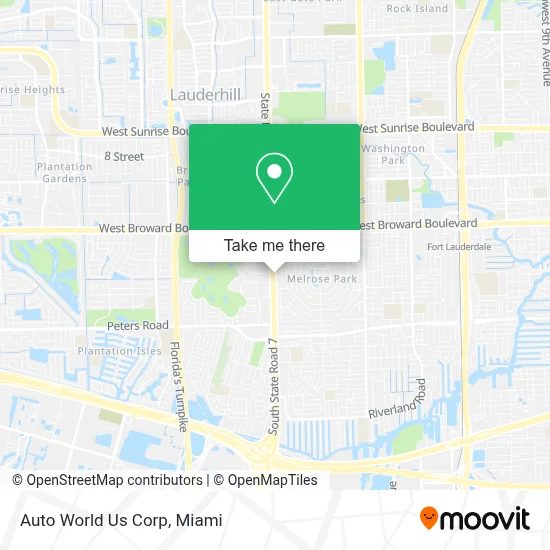Auto World Us Corp map