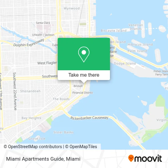 Miami Apartments Guide map