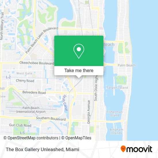 The Box Gallery Unleashed map
