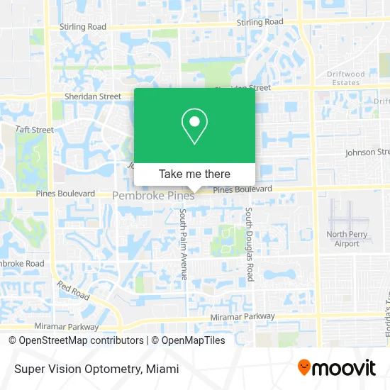 Super Vision Optometry map