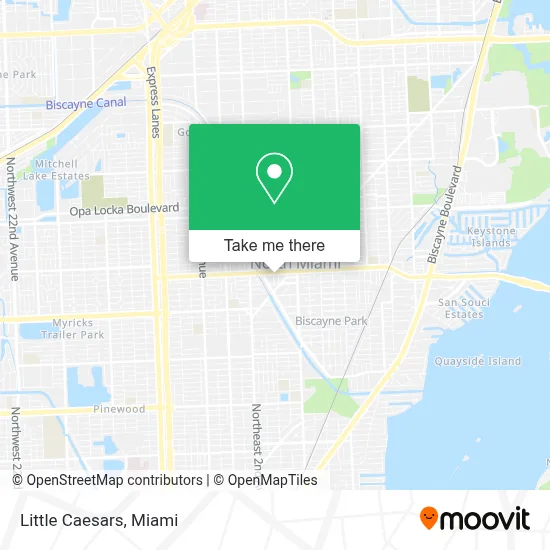 Little Caesars map