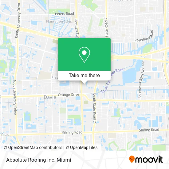 Absolute Roofing Inc map