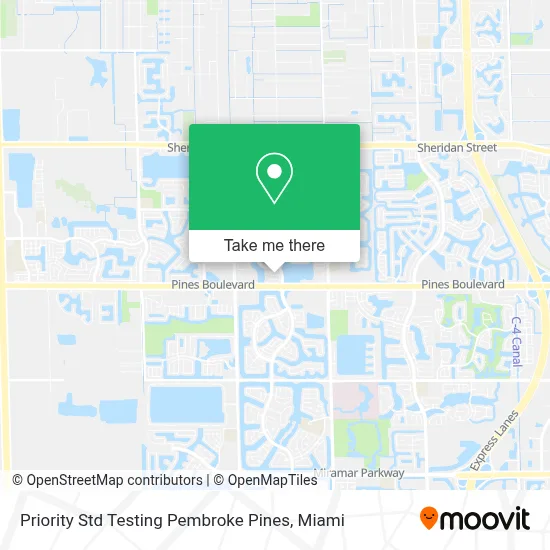 Priority Std Testing Pembroke Pines map