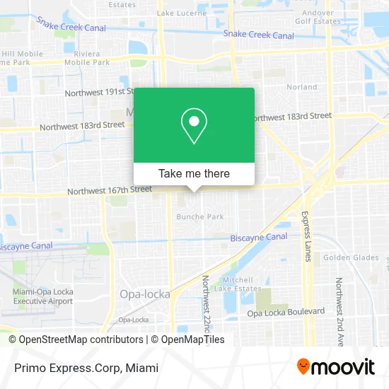 Primo Express.Corp map