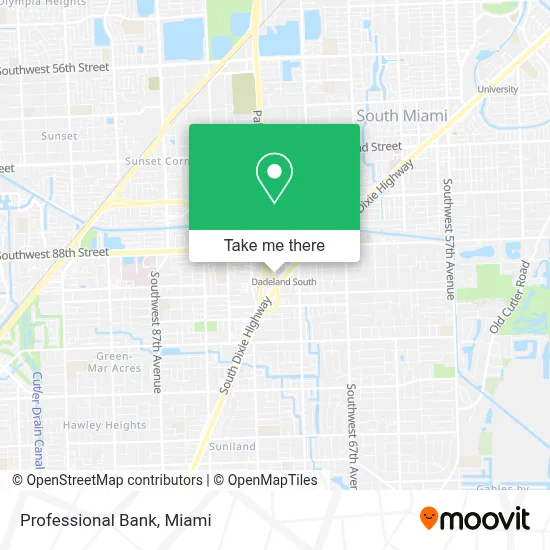 Professional Bank map