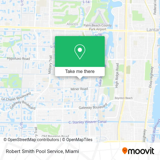 Robert Smith Pool Service map