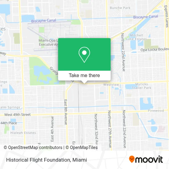 Historical Flight Foundation map