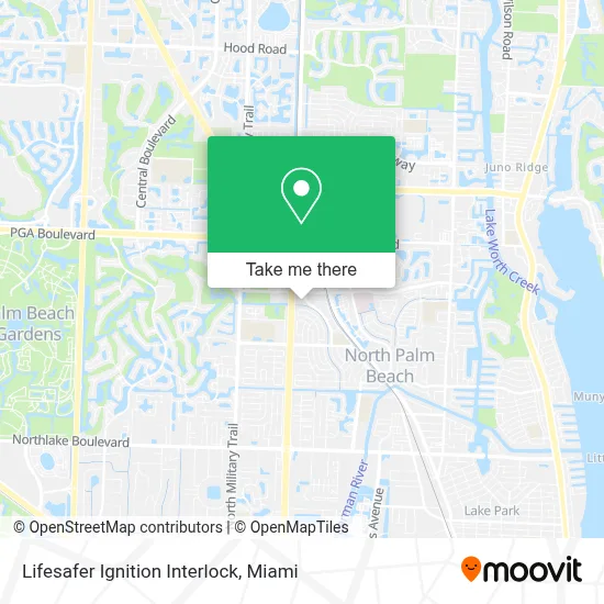 Lifesafer Ignition Interlock map