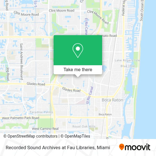 Recorded Sound Archives at Fau Libraries map