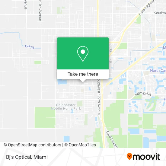 Bj's Optical map