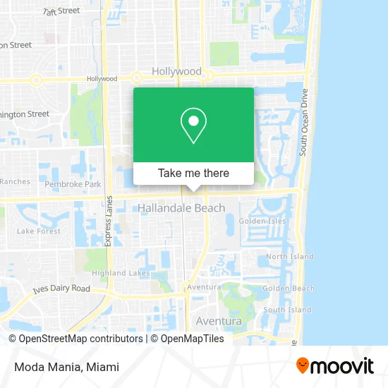 Moda Mania map
