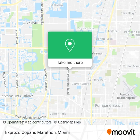 Exprezo Copans Marathon map