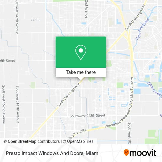 Presto Impact Windows And Doors map