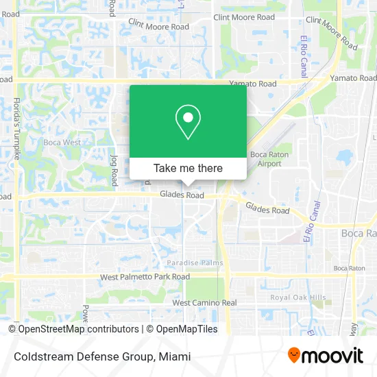 Coldstream Defense Group map
