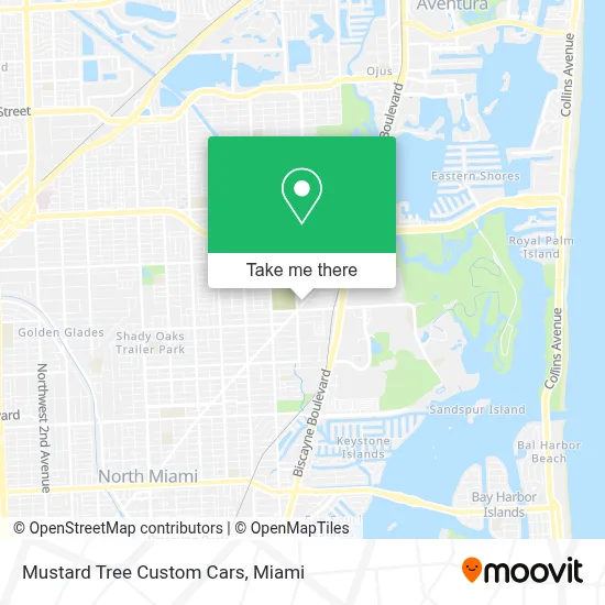 Mustard Tree Custom Cars map