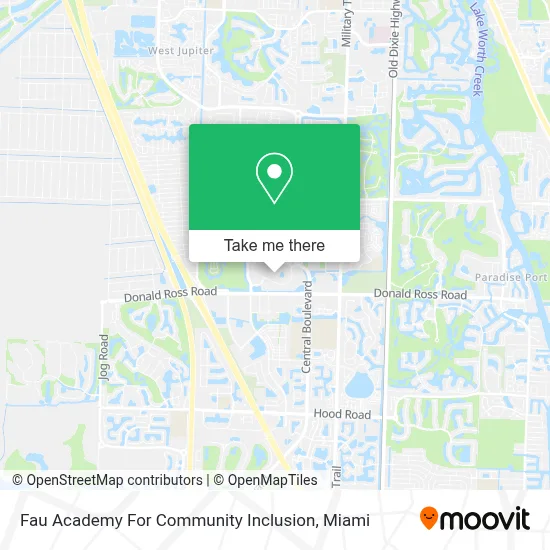 Fau Academy For Community Inclusion map