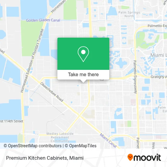 Premium Kitchen Cabinets map