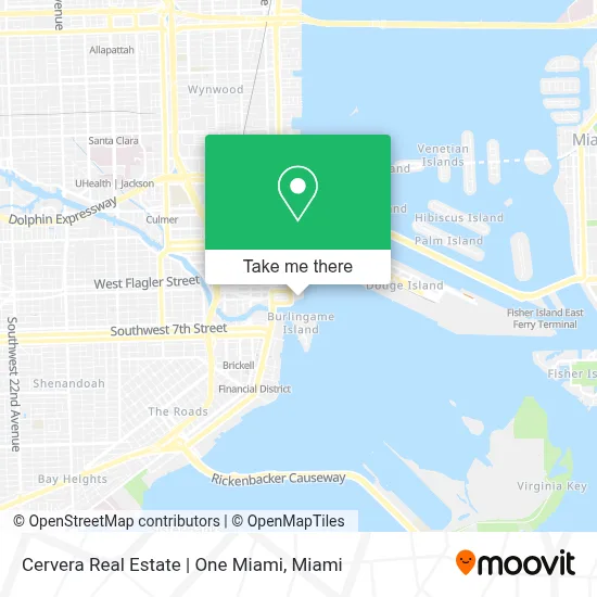 Cervera Real Estate | One Miami map